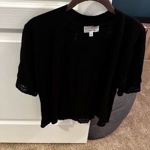 Women’s cropped black sweater